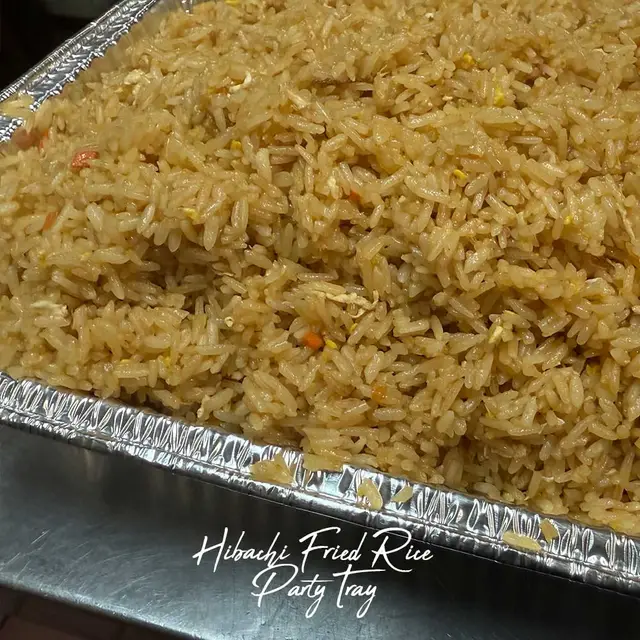 Hibachi Fried Rice Party Tray at TOMO Asian Fusion, Eastdale Village, Poughkeepsie NY
